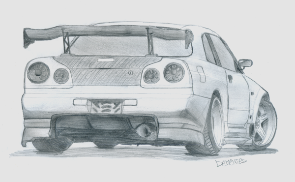 Skyline r34 GTR Форсаж