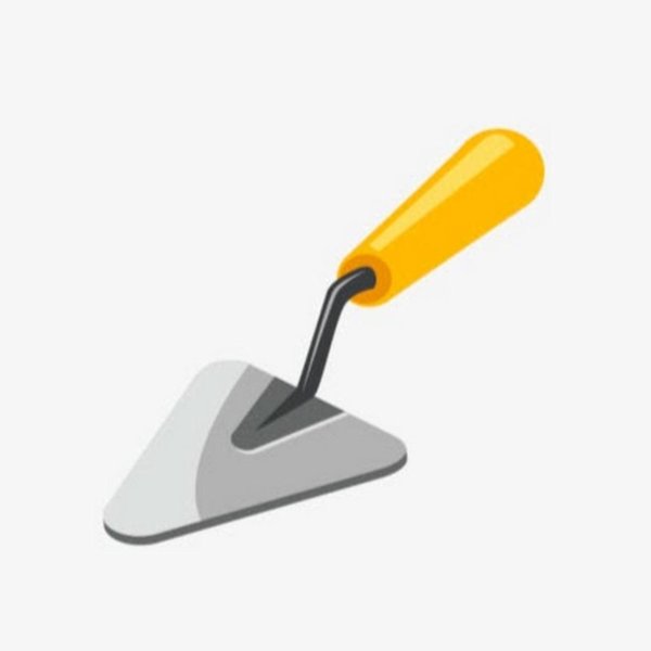 Мастерок на белом фоне