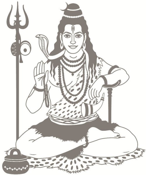 Бог Шива эскиз