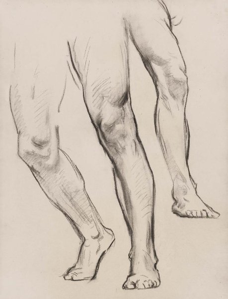 Рисование ноги человека