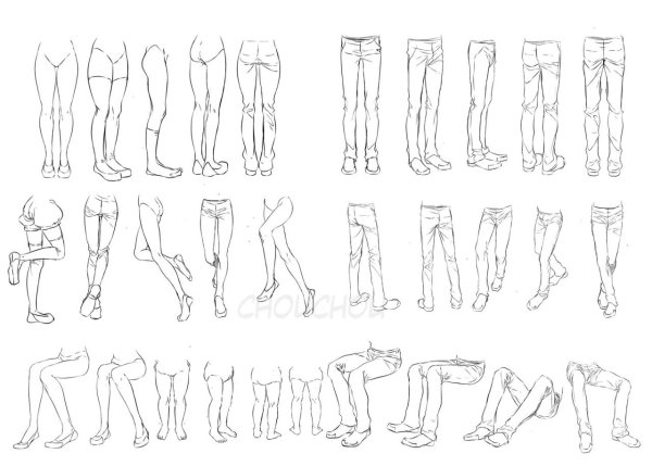 Нога спереди референс