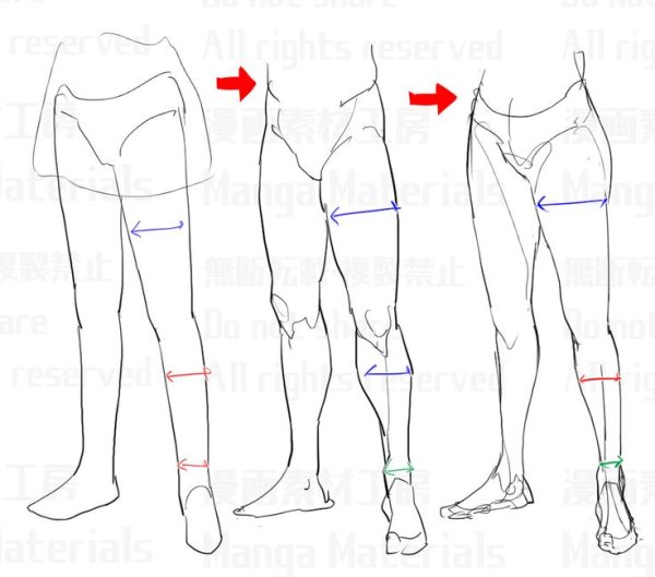 Ноги нарисованные мужские