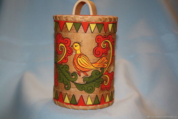 Борецкая роспись туеса