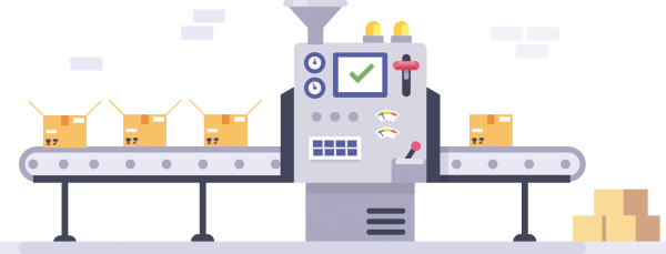 Конвейер иллюстрация