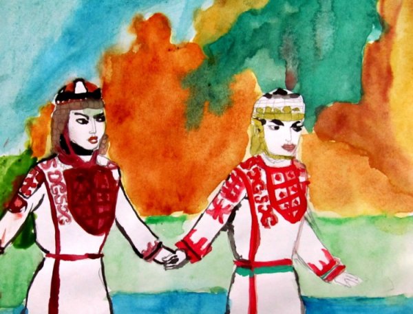 Рисунок на Чувашскую тематику
