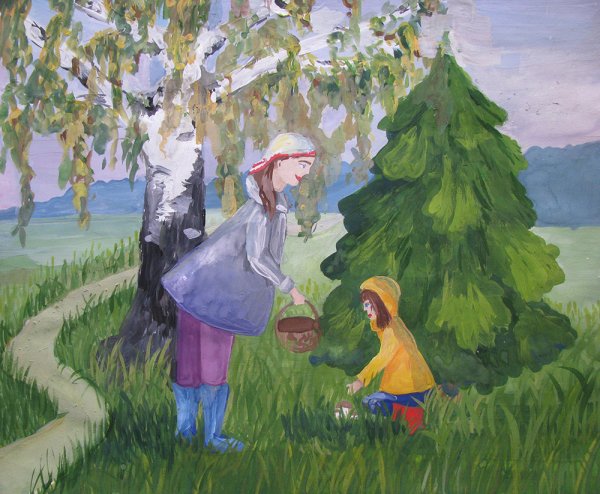 Грибы карикатура