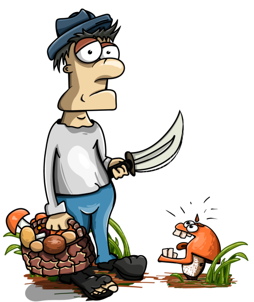 Прикольный грибник