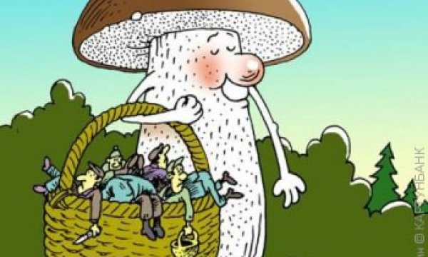 Грибы карикатура