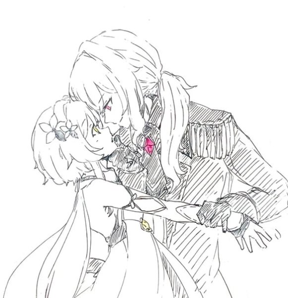 Геншин Импакт Дилюк карандашом