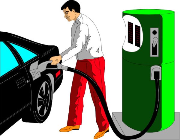 Заправщик мультяшный