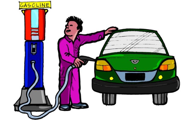 Заправщик мультяшный