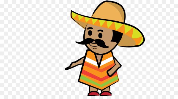 Мексиканец на прозрачном фоне