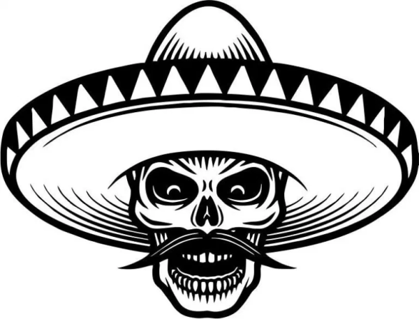 Мексиканская шляпа арт