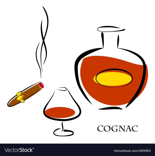 Коньяк вектор