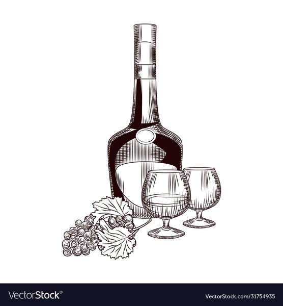 Алкоголь акварель