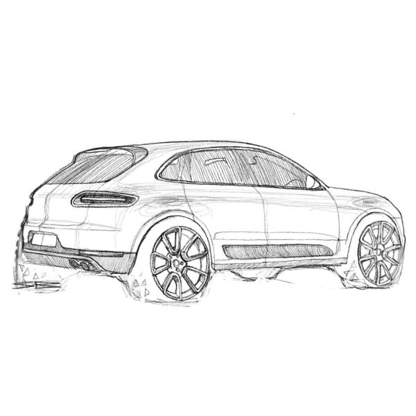 Porsche Macan сбоку