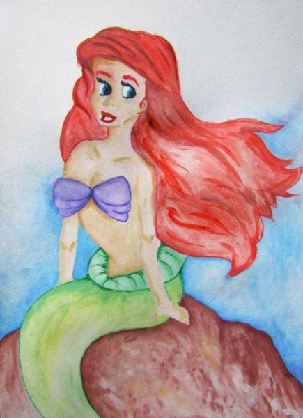 Русалка рисунок