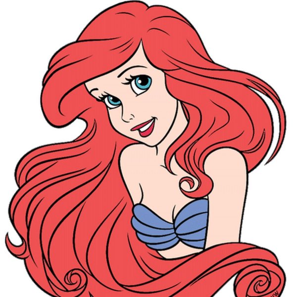 Принцессы Диснея портреты Ариэль