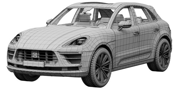 3d модель Porsche Macan