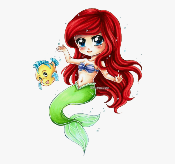 Чиби Русалочка Ариэль