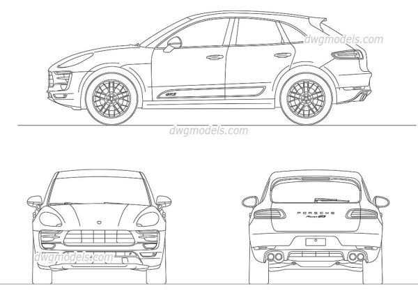 Porsche Macan чертеж