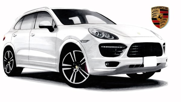 Белый Кайен турбо 2010