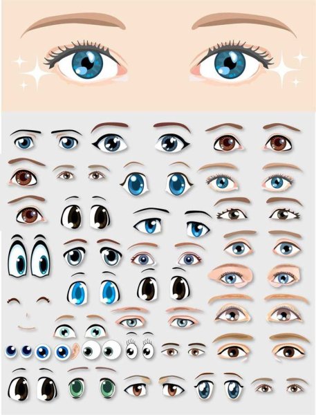 Рисуем глазки кукле