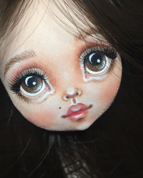 Глаза текстильной куклы