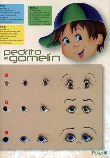 Рисуем глаза кукле