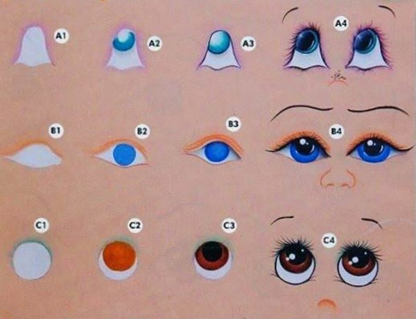 Глазки для кукол из фоамирана