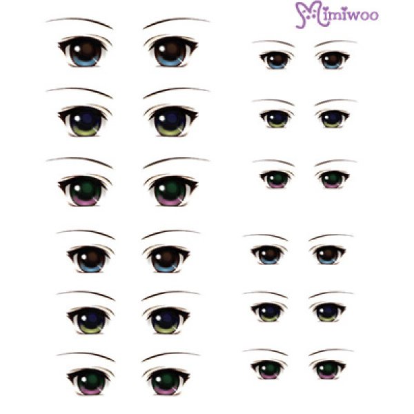 Глаза для бумажной куклы