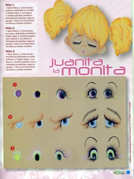 Лицо куклы из фоамирана