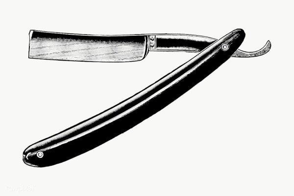 Бритва барбер вектор