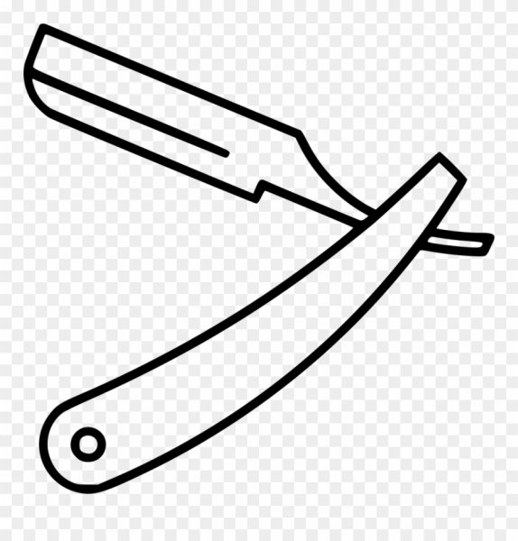 Лезвие опасной бритвы вид сбоку