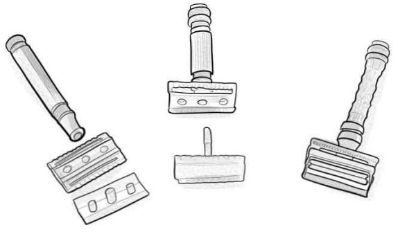 Бритвенный станок рисунок