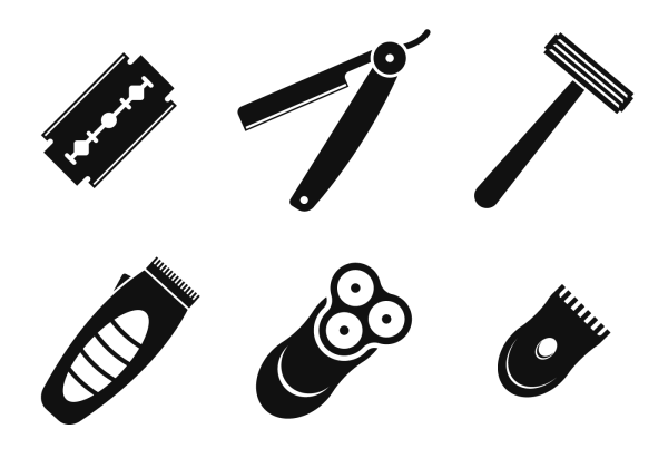 Бритва барбер вектор