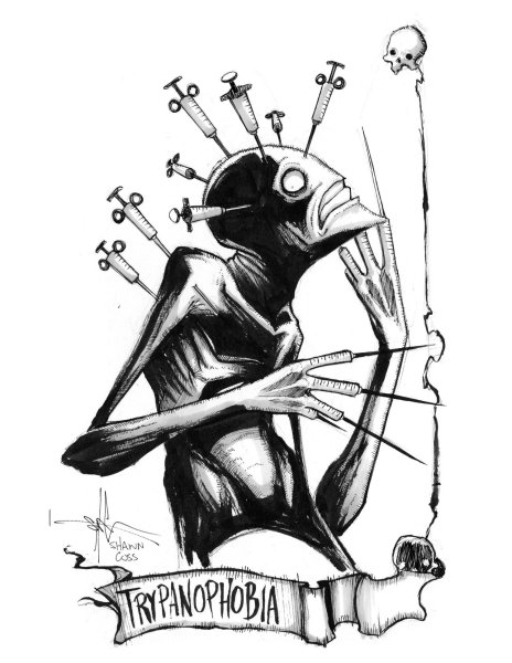 Рисунки фобий карандашом