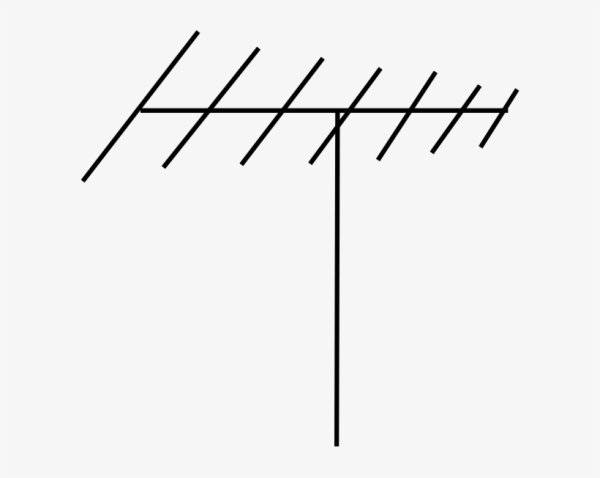 Антенна на крыше вектор