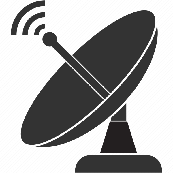 Нарисованная спутниковая тарелка