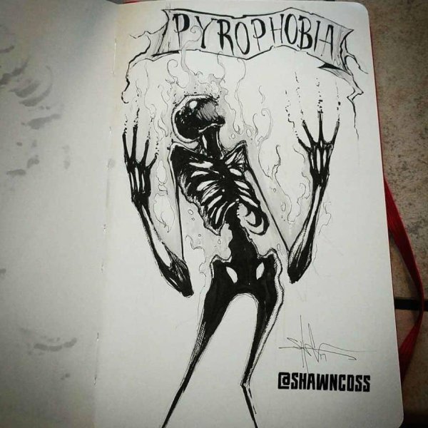 Жуткие картины карандашом