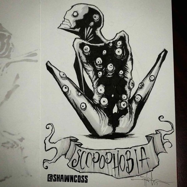 Шон Косс рисунки фобии
