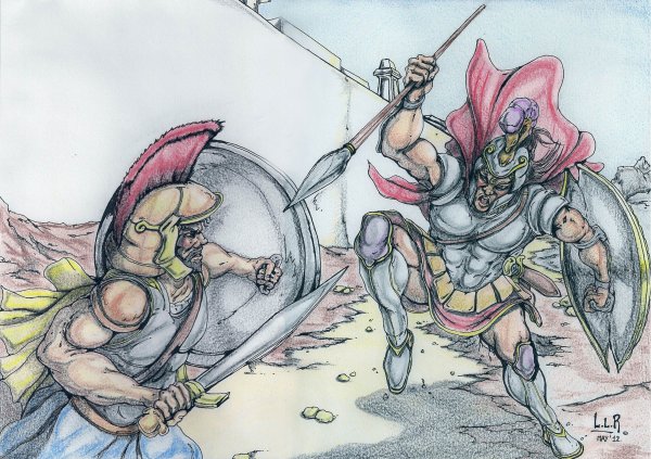 Схватка Гектора и Ахиллеса