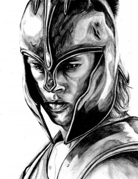 Бог Арес рисунок