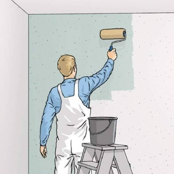 Оклеивание поверхности обоями