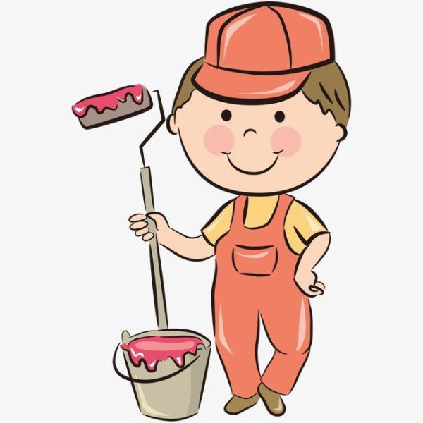 Маляр мультяшный