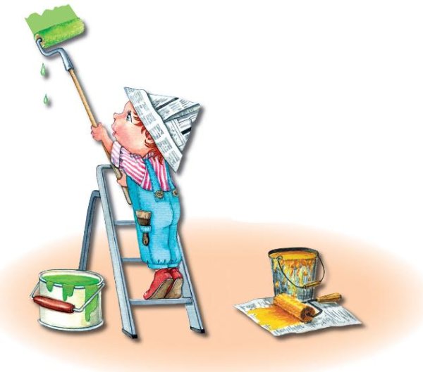 Маляр мультяшный