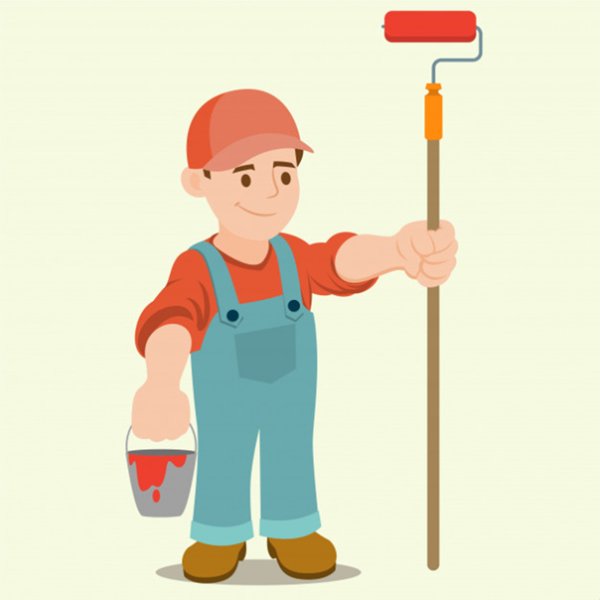 Маляр мультяшный