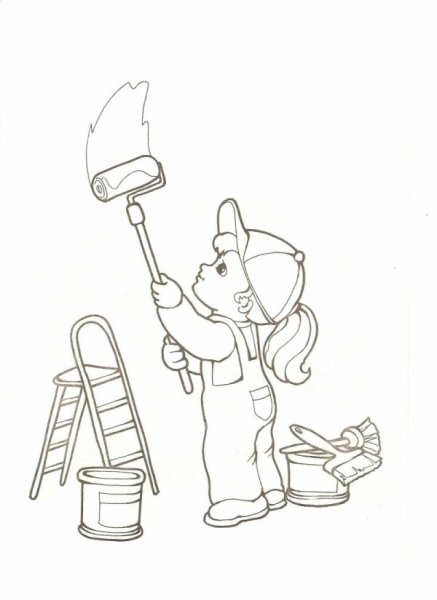 Штукатур маляр раскраска