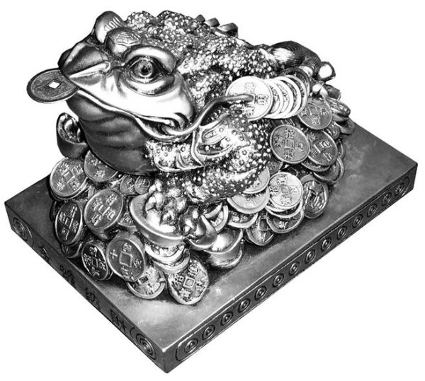 Трехлапая жаба белая