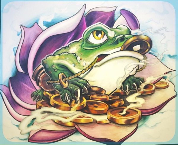 Лягушка в японском стиле